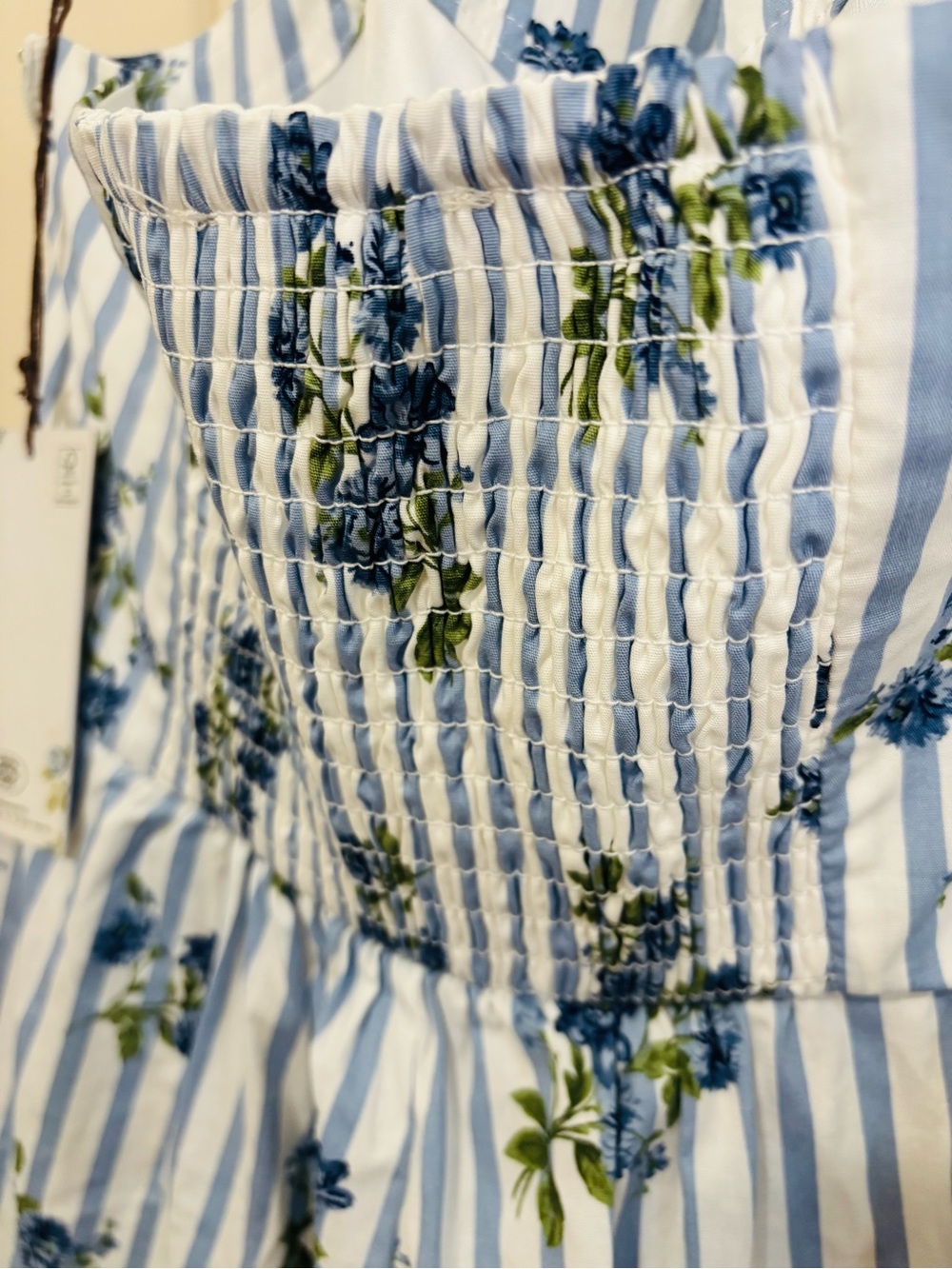 Laura Ashley Blue Floral Halter Maxi Dress - Picture 3 of 6
